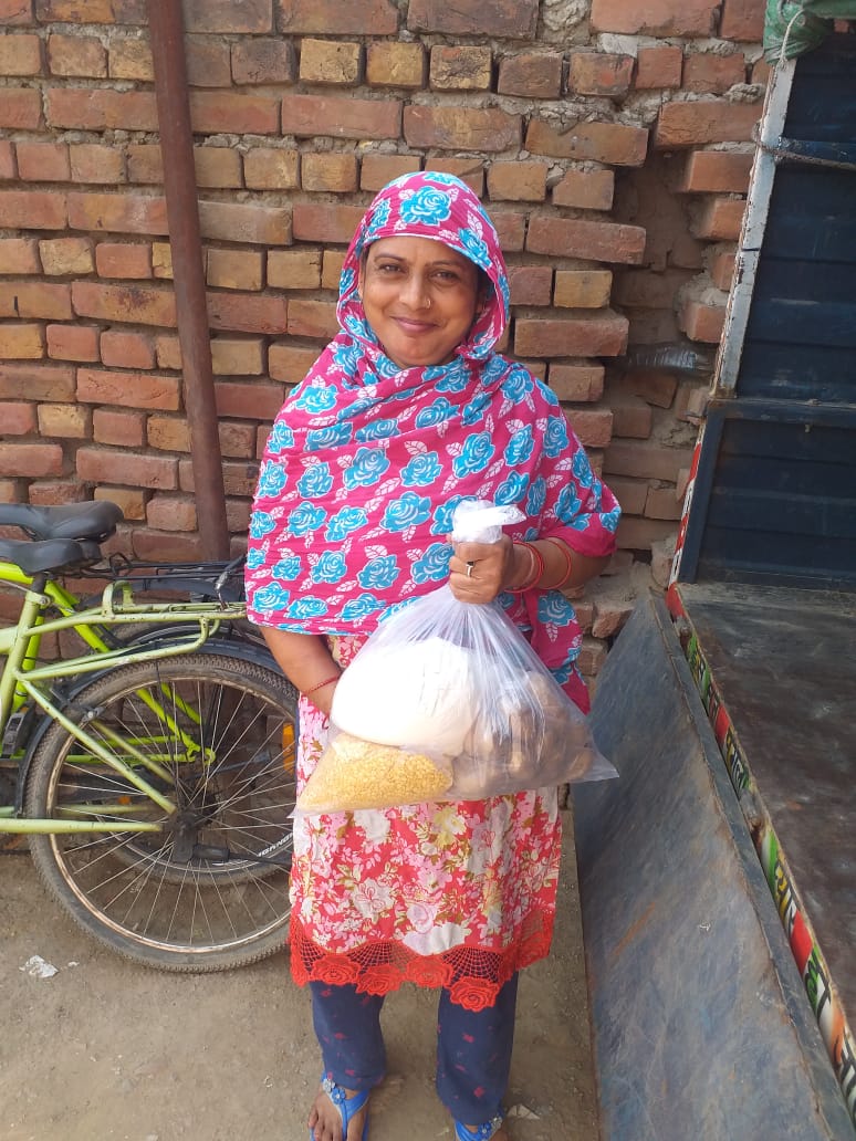 12th Distribution Drive at Faidan Village , Jagatpura, Chandigarh on 8th May 2020 Drive Photo